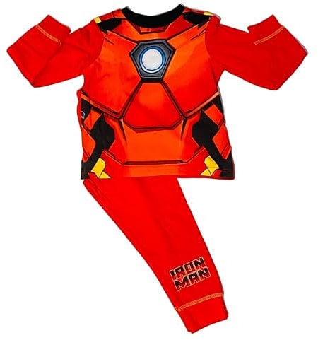 Marvel Iron Man Pyjamas Set - Size 2-8 Years (3-4 Years) Red