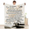 Personalisierte Kuscheldecke Geschenk An unseren Sohn von Eltern, Mama und Papa zu Positive Ermutigung und Liebe Sohn Flauschige Geschenk, Geschenk für Sohn Geburtstags Weihnachten