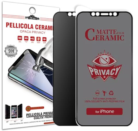 iTemizer 2 protectores de pantalla de cerámica para iPhone 15 Plus/16 Plus | Cristal ultrarresistente 9H | Antigolpes, antiarañazos, antihuellas | Full Coverage | Fácil de aplicar | 2 unidades