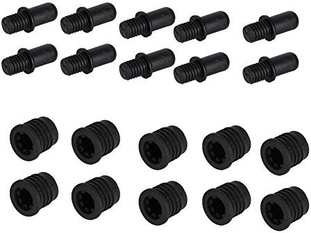 Annadue Lautsprecher Netzgehäuse Befestigung, Gummi- und Kunststoff Druckknopf für Lautsprechergitterrahmen, Staubdicht und Dekorativ, 10 Paar, Kleine Feste Objekte