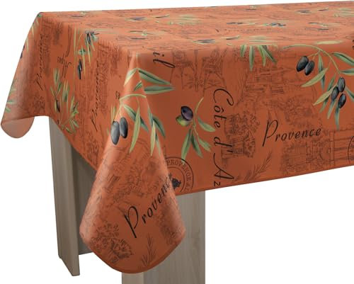 Le linge de Jules Tischdecke, schmutzabweisend, Provence Tomette, rechteckig, 150 x 350 cm