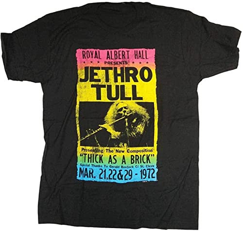 Jethro Tull T Shirt - Albert Hall Thick As A Brick Gig 100% Us Import Black XL