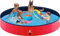 Wimypet Faltbarer Hundepool, Haustier Hundekatze Indoor Outdoor, PVC rutschfest Anti Durchstich mit Verstärkten Oxford Wänden Langlebige Hunde, die Kinderpool im Paddeln（120 x 30 cm）
