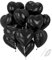 Herz Folienballons, 18 Zoll Herzluftballons Schwarz, Herz Luftballon Helium, Herzballons Schwarz Herzform Folienluftballon, Herzluftballons Hochzeit Valentinstag Babypartys Geburtstagsdeko