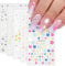 Sularpek 5 Sheets Nail Art Stickers, 3D Embossed Spring Flowers Nail Art Decals, 5D Decals, Self-Adhesive Colorful Blossom Floral for Women, Girls, Kids & Manicure DIY