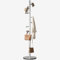 GAMNOF Garderobenständer Freistehend Metall Stehgarderobe Modern Garderobenbaum Freistehend Edelstahl Garderobenständer für Eingangsbereich, Flur, Schlafzimmer (Silber)