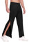 PINSPARK Trainingshose Herren Jogginghose seitlich zu öffnen Lang Laufhose mit Taschen Basketball Hose Freizeithose Schnellfickerhose Reines Schwarz XXL