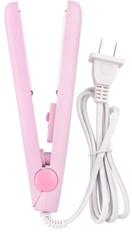 Tomedeks 2-in-1 Mini glätteisen Mini Haarglätter,mini keramikklemme Keramik-Heizplatte,hair straightener,Tragbare Keramik flache Lockenstab Haar Lockenwickler