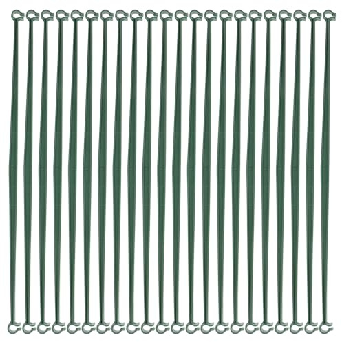 Toyvian 20 Stück Garten Pflanzstäbe Verbinder aus Pp für Tomatenstützen und Pflanzenstütze Zimmerpflanzen mit Einfachem Klicksystem und Passgenau für 11mm Stäbe