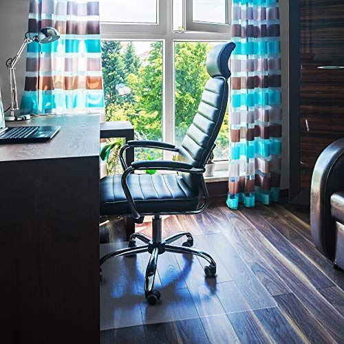 Floortex Bodenschutzmatte | Bürostuhlunterlage ultimat | 120 x 183 cm | aus Original-Floortex-Polycarbonat | transparent | rechteckig | TÜV Zertifiziert | für Harte Böden
