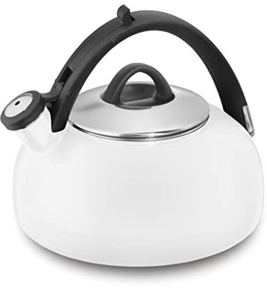 Cuisinart CTK-EOS2W Peak - Bollitore in porcellana smaltata su acciaio, colore: bianco