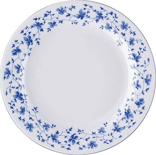 Arzberg Form 1382 Porcelaine Bleu Fleurs Lot de 6 Assiettes à Dessert 19 cm