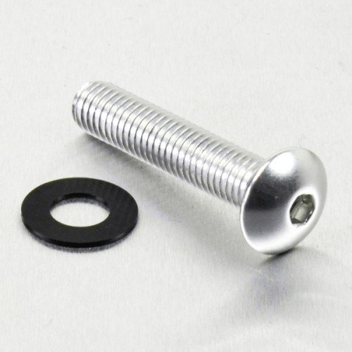 Pro-Bolt LFB840 Aluminium Rounded Head Screw, M8 x 1.25 mm x 40 mm, Silver