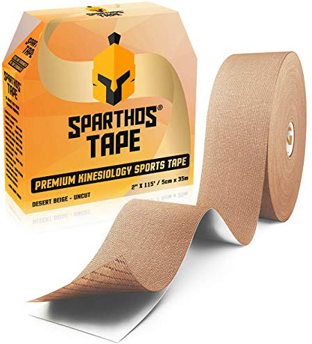 Sparthos Kinesiology Tape Roll - Uncut KT Kinesio Tape, 115 ft Bulk - Beige