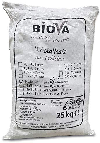 Biova Rose - Kristallsalz*Granulat 2-5 mm 25kg