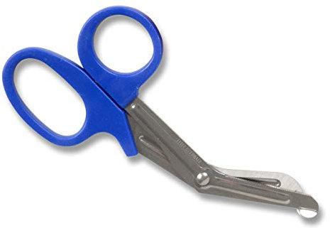 GiMa 20571 Schere für Bandagen Utility, 16.5 cm, 10 Stück, blau