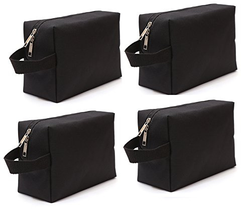 Augbunny 600D Portable Multi-Purpose Zipper Waterproof Travel Organizer Cosmetic Bag Make up Case Storage Bag Pouch 4-Pack