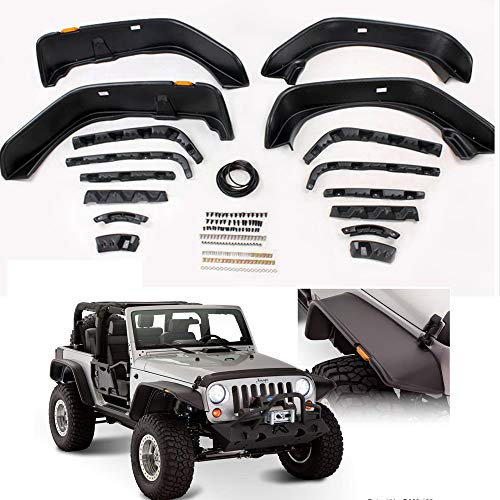 SXMA Front- & Heck Kotflügelverbreiterungen Kotflügel Kotflügel Airplane Style für Jeep Wrangler JK