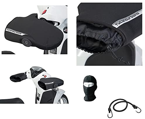 COMPATIBILE CON HONDA SH 300 i 2006-2014 COPRIMANOPOLE TUCANO URBANO R363-X COPRIMANI IMPERMEABILE IN NEOPRENE PER MANUBRI CON BILANCIERE MANOPOLE CON FODERA TERMICA
