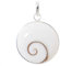 Muschel Schmuck (Anhänger) Muschel Kreiselschnecke Operculum Shiva Eye Anhänger 925er Sterling-Silber Modellnummer 1150