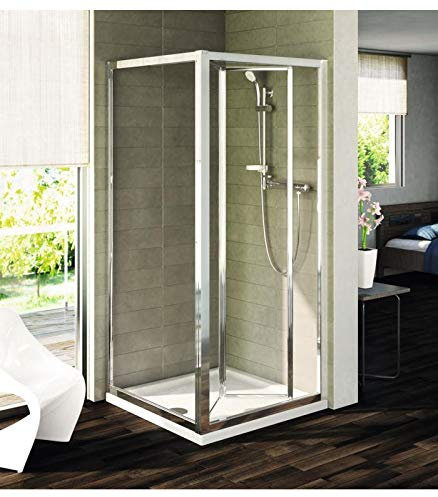Ideal Standard - Côté fixe pour cabine de douche à associer à porte, Connect - 65 cm, chrome brillant/plaque effet goutte, en stock