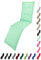 KOPU® Deckchair Auflage Prisma Aquamarine | Auflagen für Liegestuhl | Blau Garten Kissen 200 x 50 cm | 19 Einfache Farben | Robuster Schaumstoff für zusätzlichen Komfort