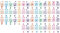 Bestlymood Piano Sticker Transparent Piano Keyboard Sticker 49/54/61/88 Key Electronic Keyboard 88 Key Piano Stave Note Sticker for Piano Keys