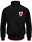 Wales FAW - Herren Trainingsjacke im Retro-Design - Offizielles Merchandise - Geschenk für Fußballfans - Schwarz - L