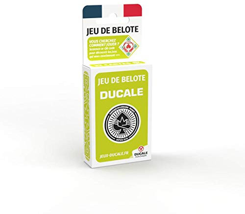 Ducale - Jeu de 32 Cartes - Fabriqué en France - Jeu de Belote, Manille, Coinche