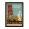 Nacnic Vintage Poster Neuseeland. Blätter für Interieur mit klassischen und antiken Werbebildern zu dekorieren. Gemälde Retro-Dekor. A3