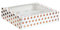 Anniversary House Cupcake Box with Window and Removable 12 Hole Insert, Rose Gold Polka Dot Print, Easy Assembly, 7.5 x 25 x 31 CM, J105