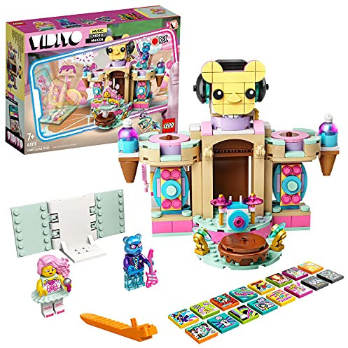 LEGO VIDIYO Candy Castle Stage BeatBox Creatore Video Musicali con 2 Minifigure, Giocattoli per Bambini, App Realtà Aumentata, 43111