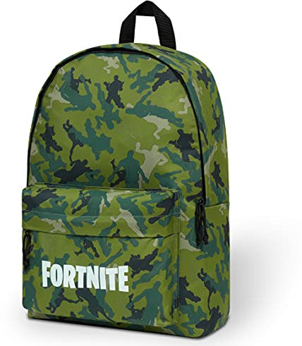 Fortnite Zaino Scuola Elementare Bambino Zaini Scuola Media e Astuccio Set Gadget Ufficiale Zaino Scolastico Sport Gita Viaggio Regalo Per Gamer (Verde Militare)