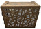 Nova Italf Cache-climatiseur pour unité extérieure en aluminium pour façades (M) Corten L86-P44-H68 cm