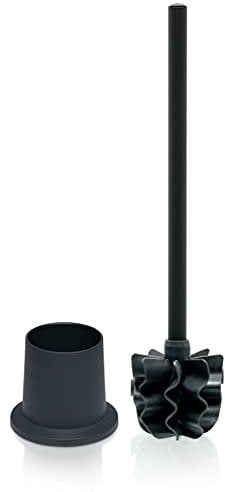 SAUBA LOOWY | Toilettenbürste ohne Borsten, Set Edelstahl schwarz
