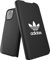 adidas Originals Compatible with iPhone 13 Mini Case, 5.4 inches, Drop Tested Cases, Shockproof Raised Edges, Premium Protective Booklet Cover, Black