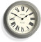 JONES CLOCKS® Venetian wanduhr | Klassische runde Uhr | 30cm | Grau | Römische ziffern | Traditionelles Design, ideal für küche, Wohnzimmer oder Schlafzimmer