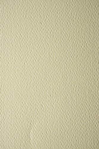 Netuno 10x Tonkarton Elfenbein einseitig strukturiert DIN A3 297x 420 mm 220g Prisma Avorio Bastelkarton Struktur für Einladungen Visitenkarten Diplome Zeichnen Basteln Künstlerpapier