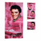Elvis Presley 3-teiliges Badetuch-Set, rosa mit Gitarren, Mid-South Products