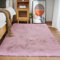 Ghouse Teppich Rechteck 120x180 cm Rosa Flauschig Weich Wohnzimmer Schlafzimmer Dekoration rutschfest Kurzflor Teppich Waschbarer Carpet