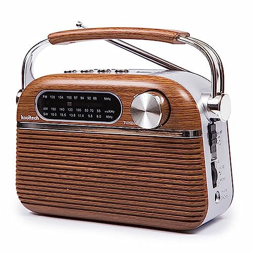 Radio Portátil Bluetooth Kooltech Vintage - Marca: Kooltech - EAN: 8432068018840