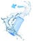 HappyPo Botella para lavado nasal, diseño práctico, botella de ducha nasal para limpieza nasal y lavado nasal, fácil de usar, para uso seguro e higiénico, 23,5 x 8 x 6 cm, azul