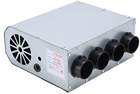 Auto Elektroheizung Windschutzscheiben Defogger Auto Elektrikheizung 4 Entlüftungsloch Windschutzscheibe Defogger 3 Geschwindigkeit einstellbar 12 V 80W niedriges Geräusch