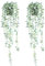 BACAMA Hanging Plants Artificial Decor Fake Potted Trailing Vines Lifelike Greenery for New Home Decoration 2PCS Light Green