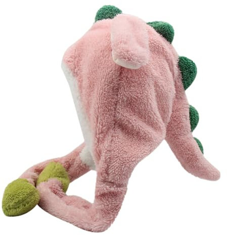 EHOTER Hasen Mütze mit Beweglichen Ohren,Hasenohren Hut Dino Hut mit Wackelohren Mütze mit Ohren Beweglichen Ohren Niedlich Winter Womens Mütze Valentinstag Neujahr Geschenk (Einheitsgröße,Rosa)