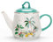 Eplze Service à thé en porcelaine - Série lapin et cocotier, théière de 680,4 g (théière)