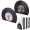 maozyiltle Vintage Vinyl-Schallplatten-Buchstützen für Regale, Moderne dekorative Buchstützen für Regale, Coole, einzigartige Buchstopper, Heimdekoration (Popmusik)