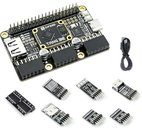 youyeetoo Sipeed Tang Primer 25K Dock FPGA Development Board MCU, RISCV, Modularisation, Gowin GW5A, PMOD SDRAM, 23K LUT4, MIPI 2.5Gbps (25K Pmod + SDRAM Paket)