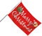 Bandera de Feliz Navidad - Bandera colgante de poliéster navideño, pancarta de Feliz Navidad de doble cara | Banderas de invierno al aire libre rojas y blancas, bandera de jardín festiva duradera, pan