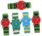 GAROZATION 5st Cartoon-uhr Aus Holz Kognitives Spielzeug Für Kinder Kreative Kinderarmbanduhr Lernspielzeug Für Kleinkinder Kinderuhr Uhren Für Kinder Lernspielzeug Für Kinder Hölzern